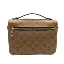 Louis Vuitton Pochette Metis MM 2-way shoulder bag, coated canvas, Monogram Reverse, for men and women, brown, M44876