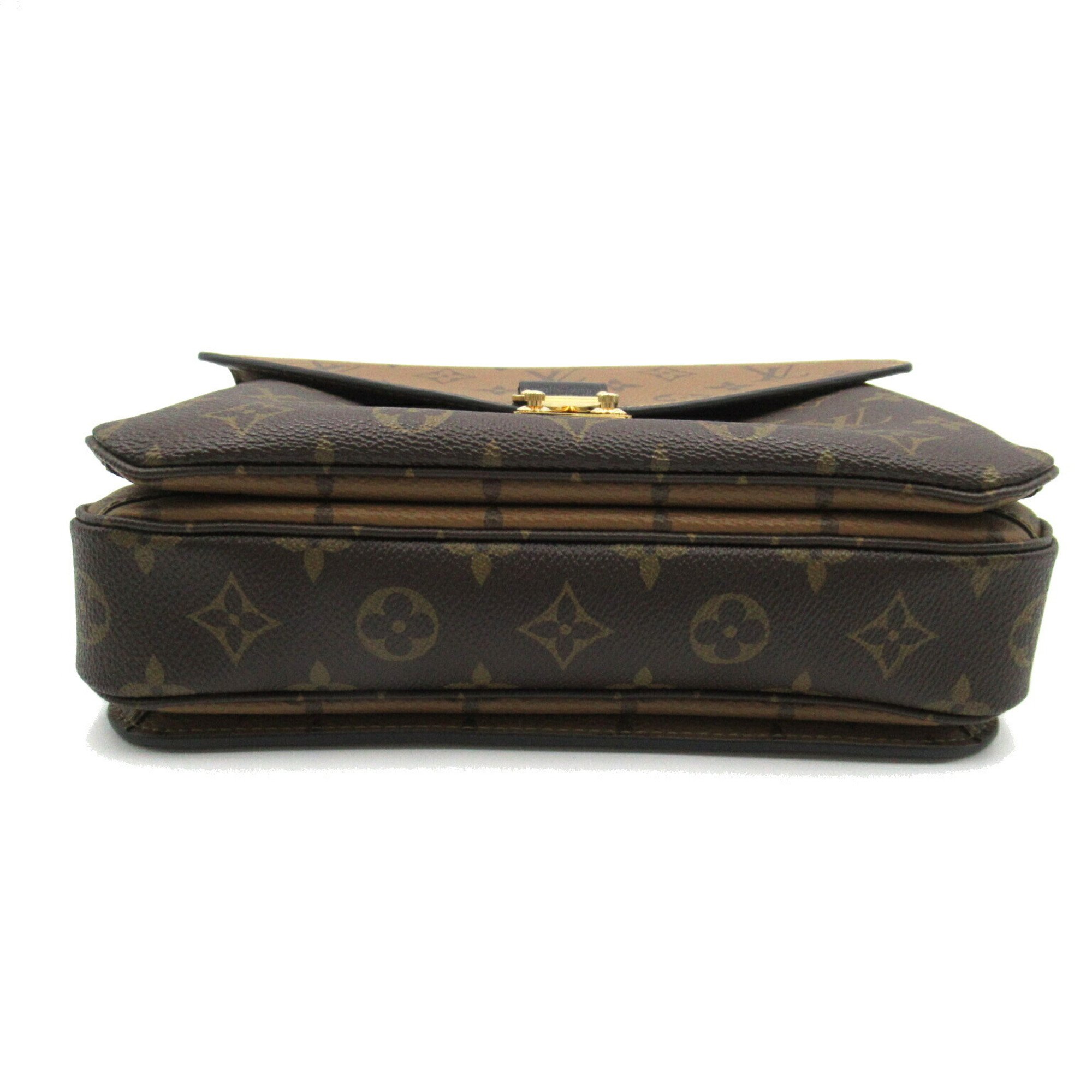 Louis Vuitton Pochette Metis MM 2-way shoulder bag, coated canvas, Monogram Reverse, for men and women, brown, M44876