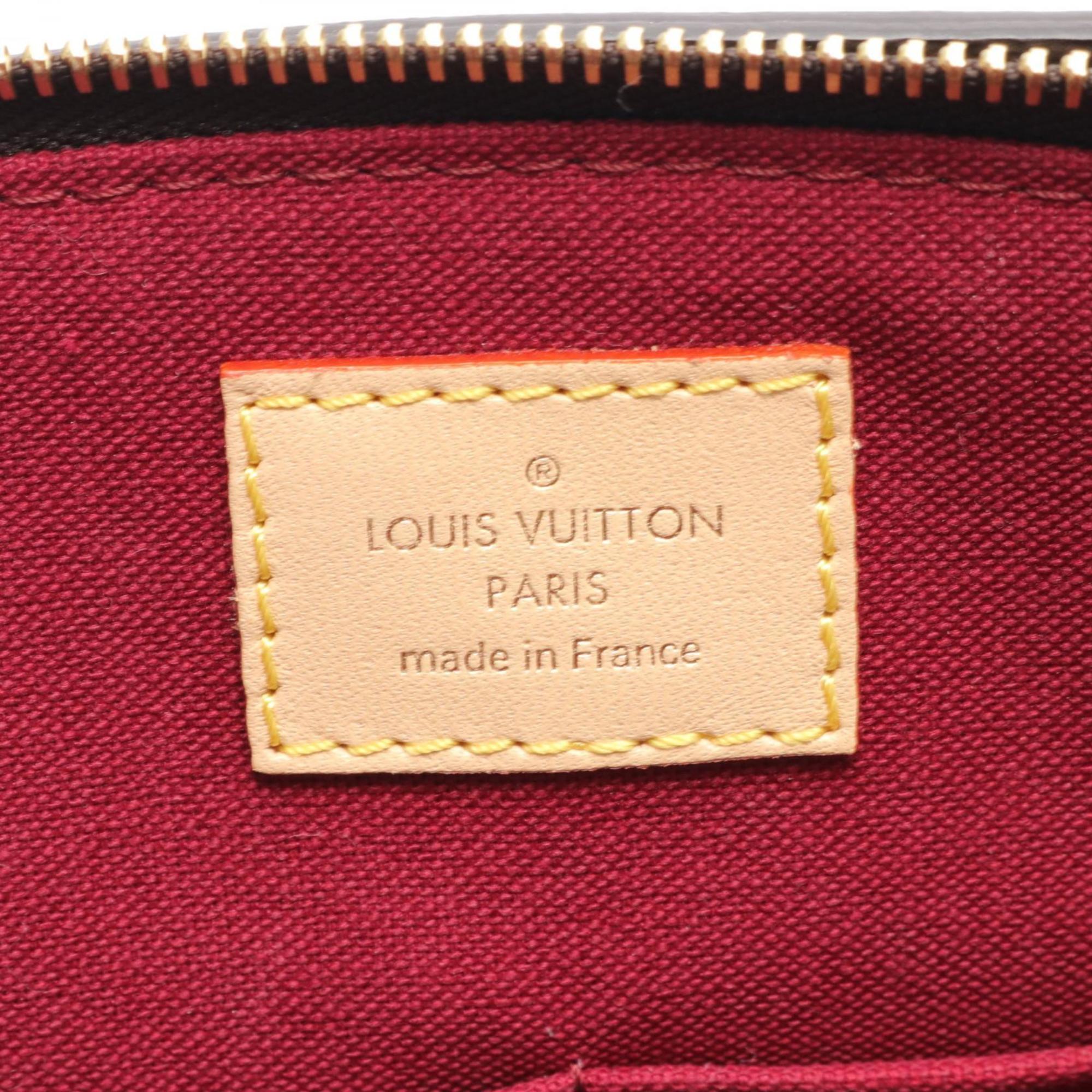 LOUIS VUITTON Petit Pale PM Handbag Bag Coated Canvas Leather Monogram Women's Brown M45900