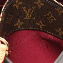 LOUIS VUITTON Petit Pale PM Handbag Bag Coated Canvas Leather Monogram Women's Brown M45900