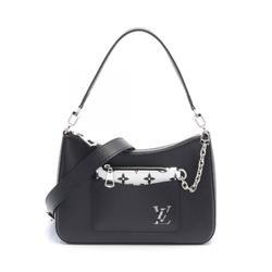 LOUIS VUITTON Marel Epi Noir Handbag Bag Leather Coated Canvas Women's Black White M80689