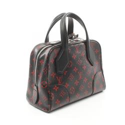 Louis Vuitton Dora Soft BB Monogram Rouge Handbag Bag Coated Canvas Leather Women's Black Red M50217