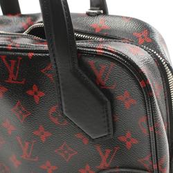 Louis Vuitton Dora Soft BB Monogram Rouge Handbag Bag Coated Canvas Leather Women's Black Red M50217