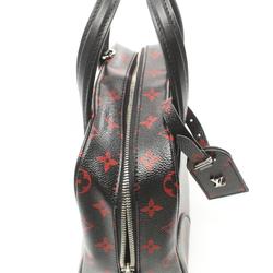 Louis Vuitton Dora Soft BB Monogram Rouge Handbag Bag Coated Canvas Leather Women's Black Red M50217