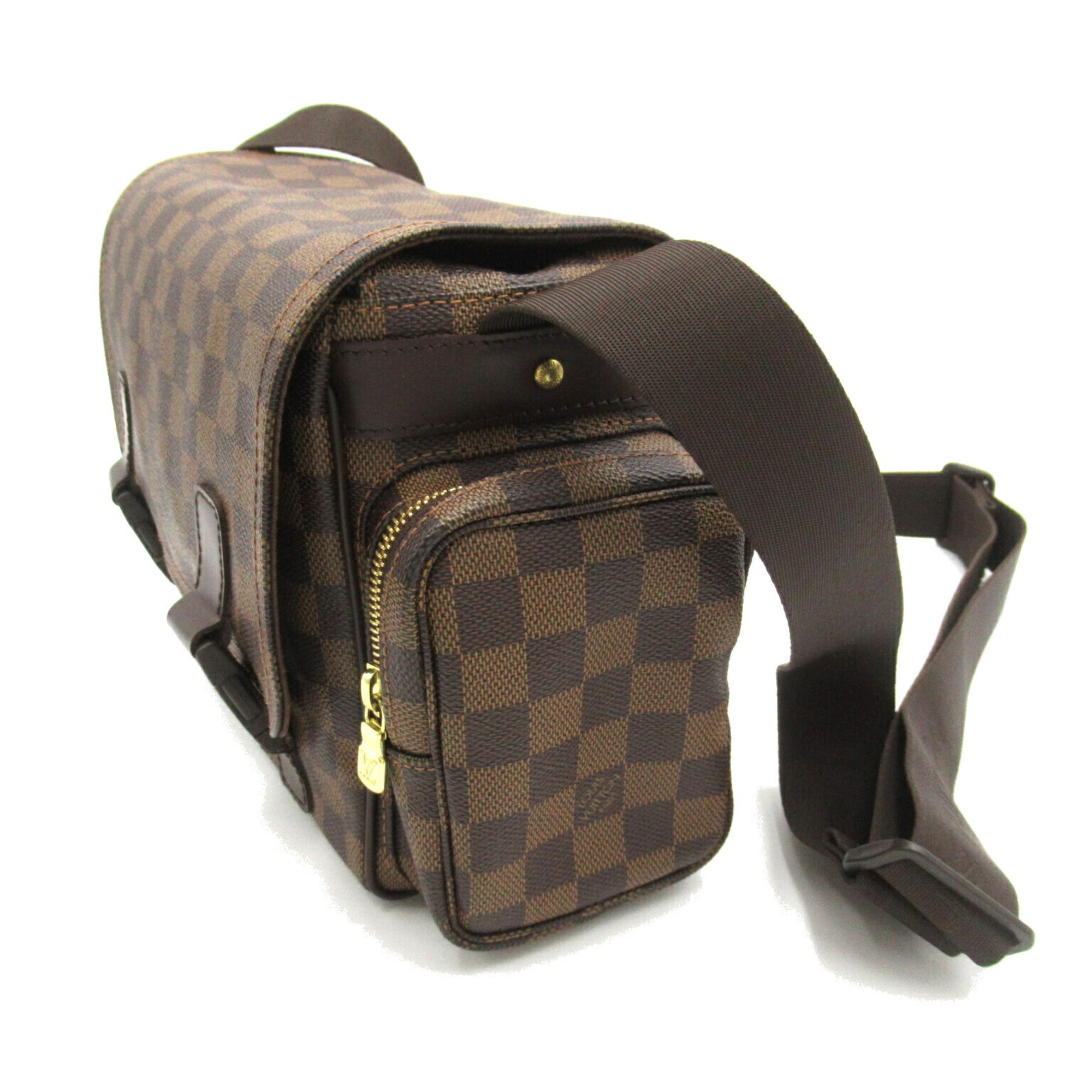 Louis Vuitton LOUIS VUITTON Reporter Melville Shoulder Bag Coated Canvas Damier Men's Women's Brown N51126