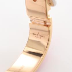 LOUIS VUITTON Bracelet Confidential Bangle GP (Gold Plated) Stainless Steel Women's Gold Silver Pink M63133