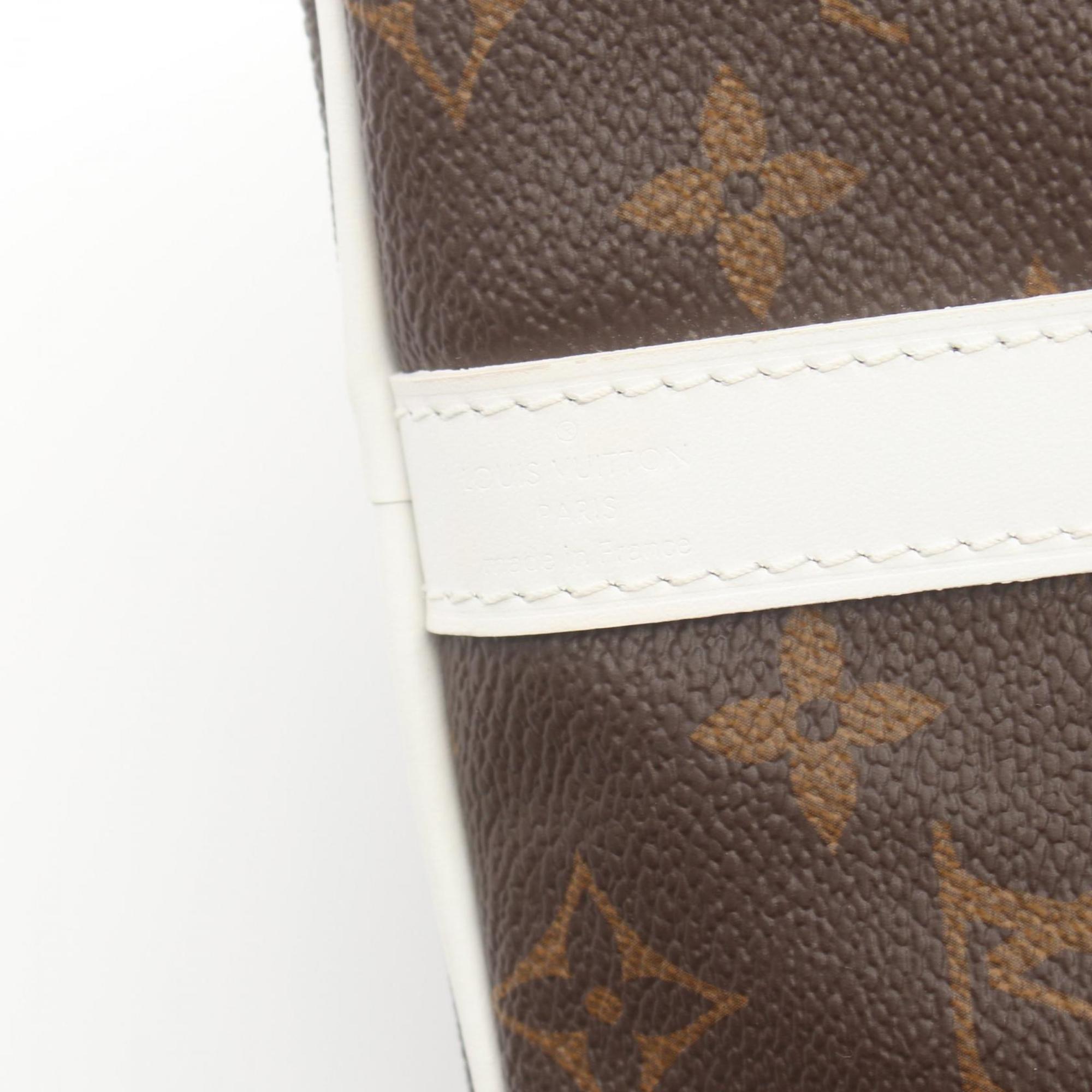 Louis Vuitton Speedy Bandouliere 25 Handbag Bag Coated Canvas Leather Monogram Women's Brown White M20754