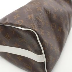 Louis Vuitton Speedy Bandouliere 25 Handbag Bag Coated Canvas Leather Monogram Women's Brown White M20754