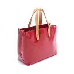 LOUIS VUITTON Reed PM Handbag Bag Leather Vernis Women's Red M91088