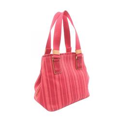 Louis Vuitton Plan Soleil Cabas PM Rouge Grenadine Tote Bag Canvas Suede Leather Women's Red Pink M94146