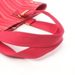 Louis Vuitton Plan Soleil Cabas PM Rouge Grenadine Tote Bag Canvas Suede Leather Women's Red Pink M94146