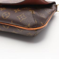 Louis Vuitton Musette Tango Short Strap Shoulder Bag, Coated Canvas, Leather, Monogram, Women's, Brown, M51257