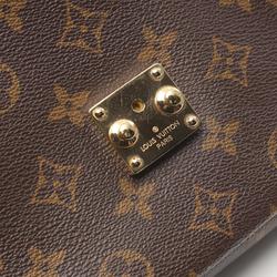 Louis Vuitton Metis MM Pochette Handbag, Coated Canvas, Leather, Monogram, Women's, Brown, M44875