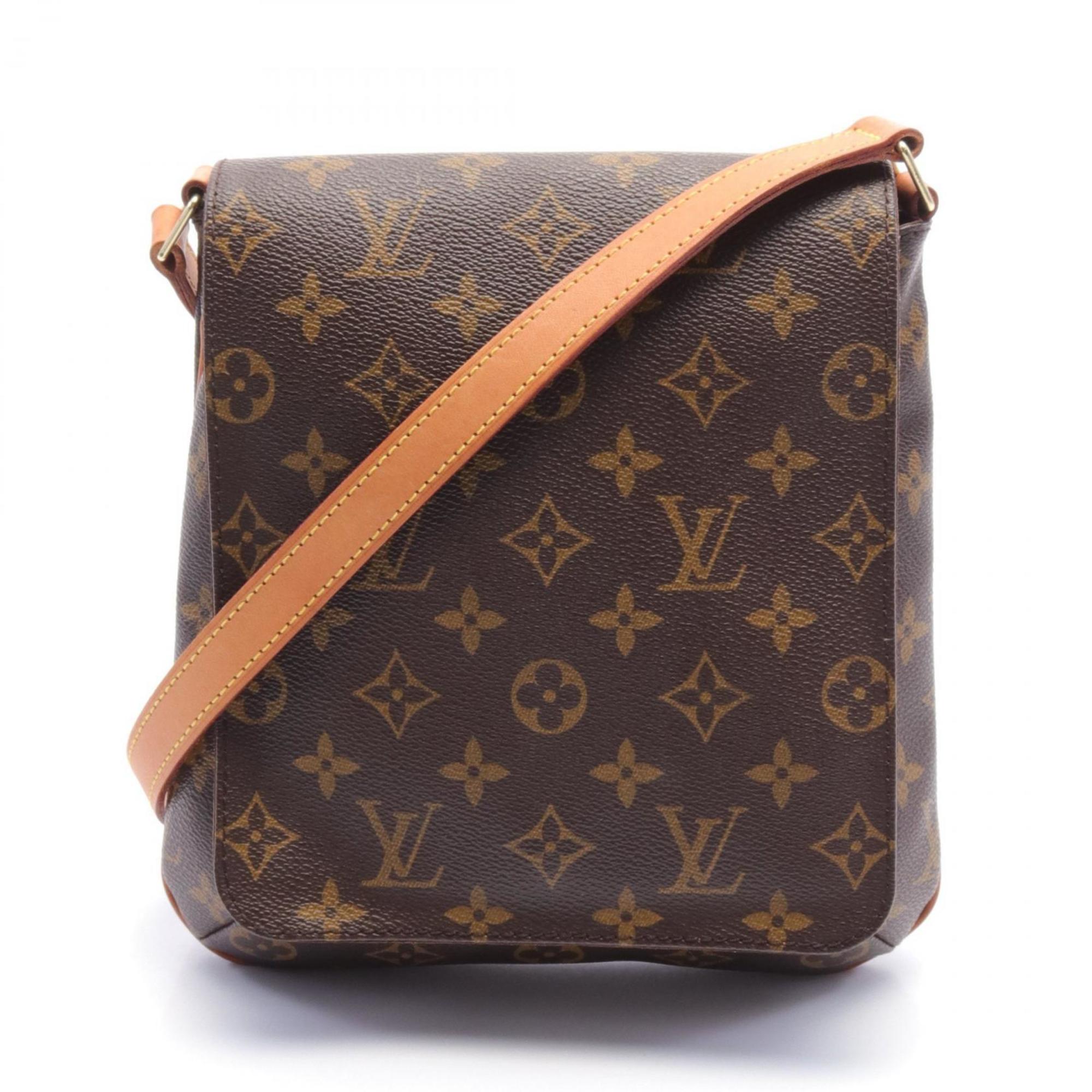 Louis Vuitton Musette Salsa Short Strap Monogram Shoulder Bag, Coated Canvas, Leather, Women's, Brown, M51258