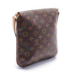 Louis Vuitton Musette Salsa Short Strap Monogram Shoulder Bag, Coated Canvas, Leather, Women's, Brown, M51258