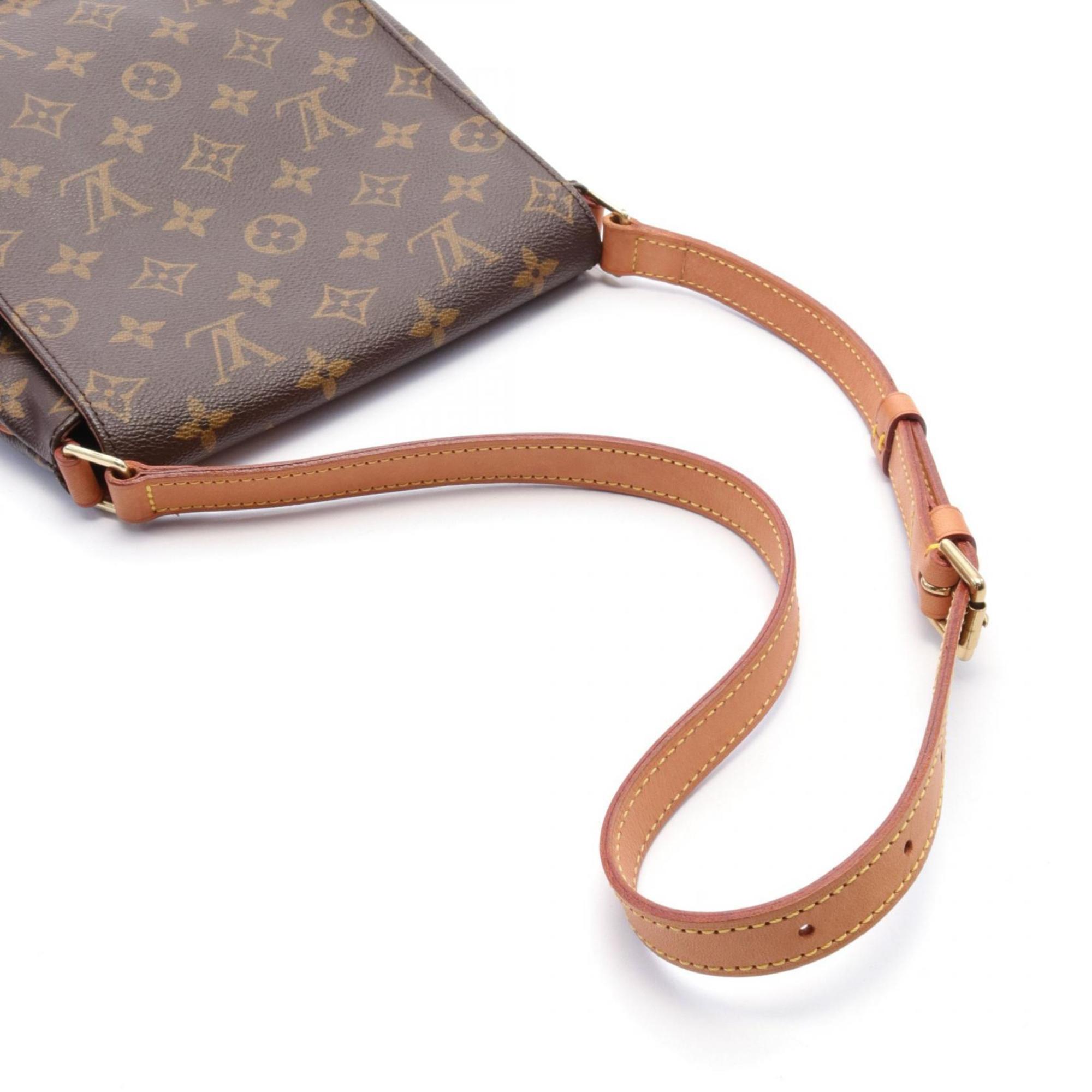 Louis Vuitton Musette Salsa Short Strap Monogram Shoulder Bag, Coated Canvas, Leather, Women's, Brown, M51258