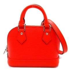 Louis Vuitton Nano Alma 2-way shoulder bag, leather, Epi, ladies, orange, Orange Minnesota M82404