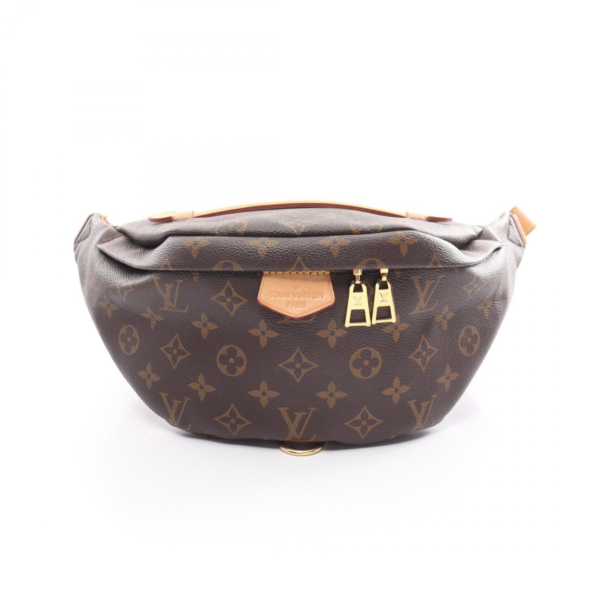 Louis Vuitton LOUIS VUITTON Bum Bag Monogram Waist Body Coated Canvas Leather Men's Women's Brown M43644