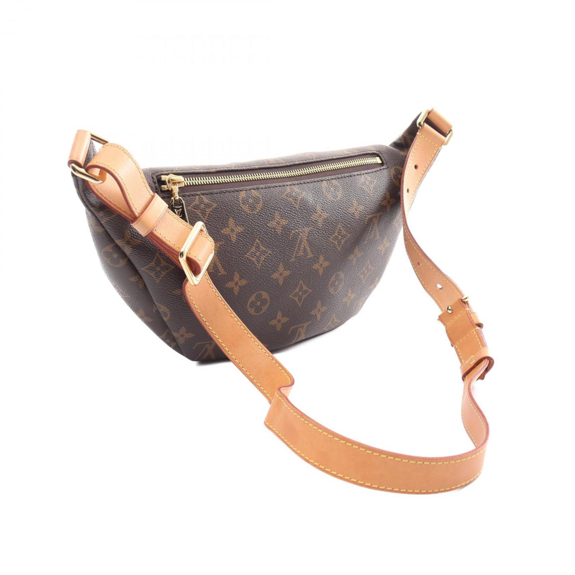 Louis Vuitton LOUIS VUITTON Bum Bag Monogram Waist Body Coated Canvas Leather Men's Women's Brown M43644