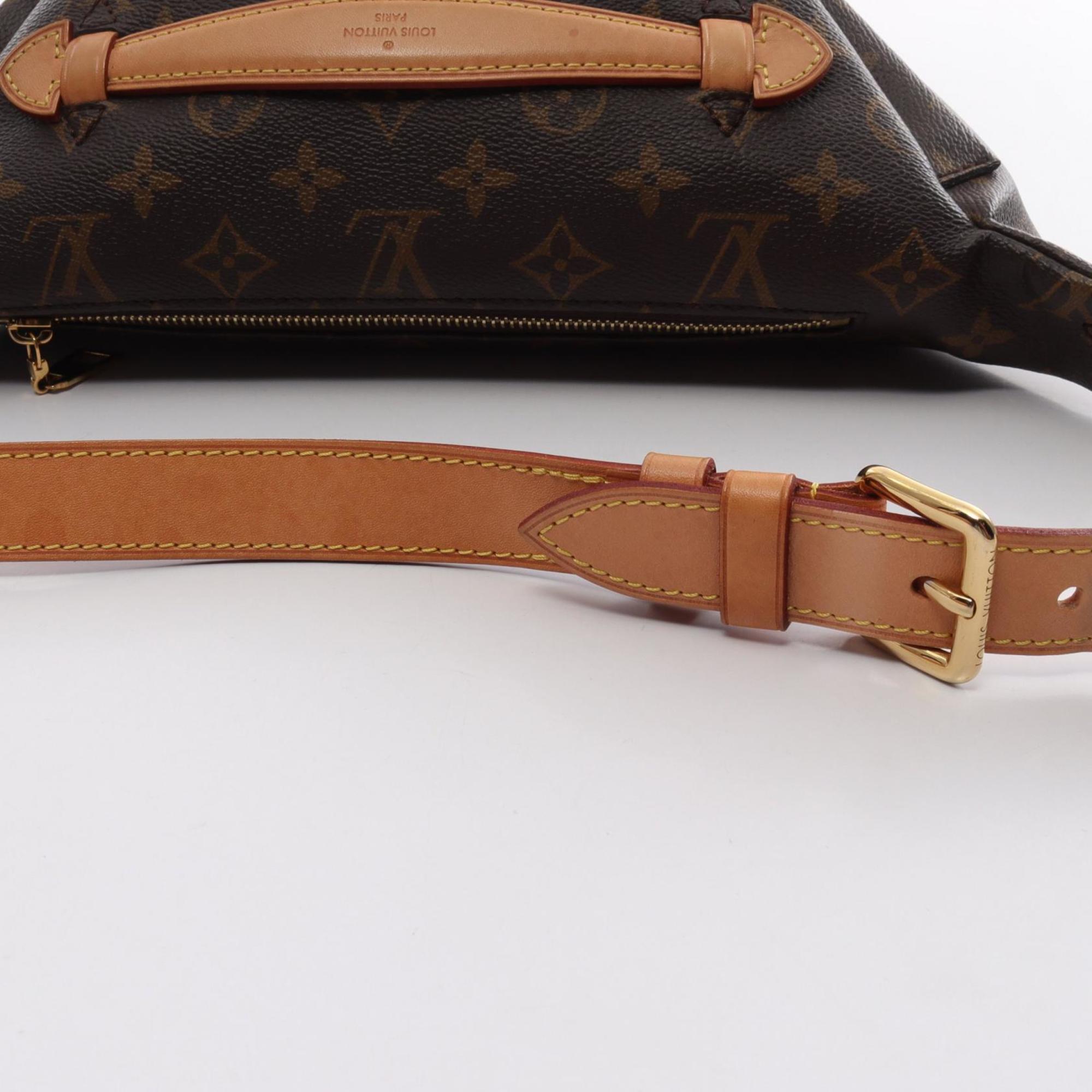 Louis Vuitton LOUIS VUITTON Bum Bag Monogram Waist Body Coated Canvas Leather Men's Women's Brown M43644