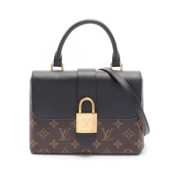 Louis Vuitton Rocky BB Monogram Noir Handbag Bag Coated Canvas Leather Women's Brown Black M44141