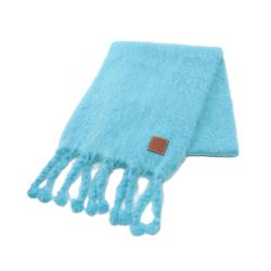 LOEWE Anagram Scarf Clothing Wool Mohair Women's Blue 910.10.070