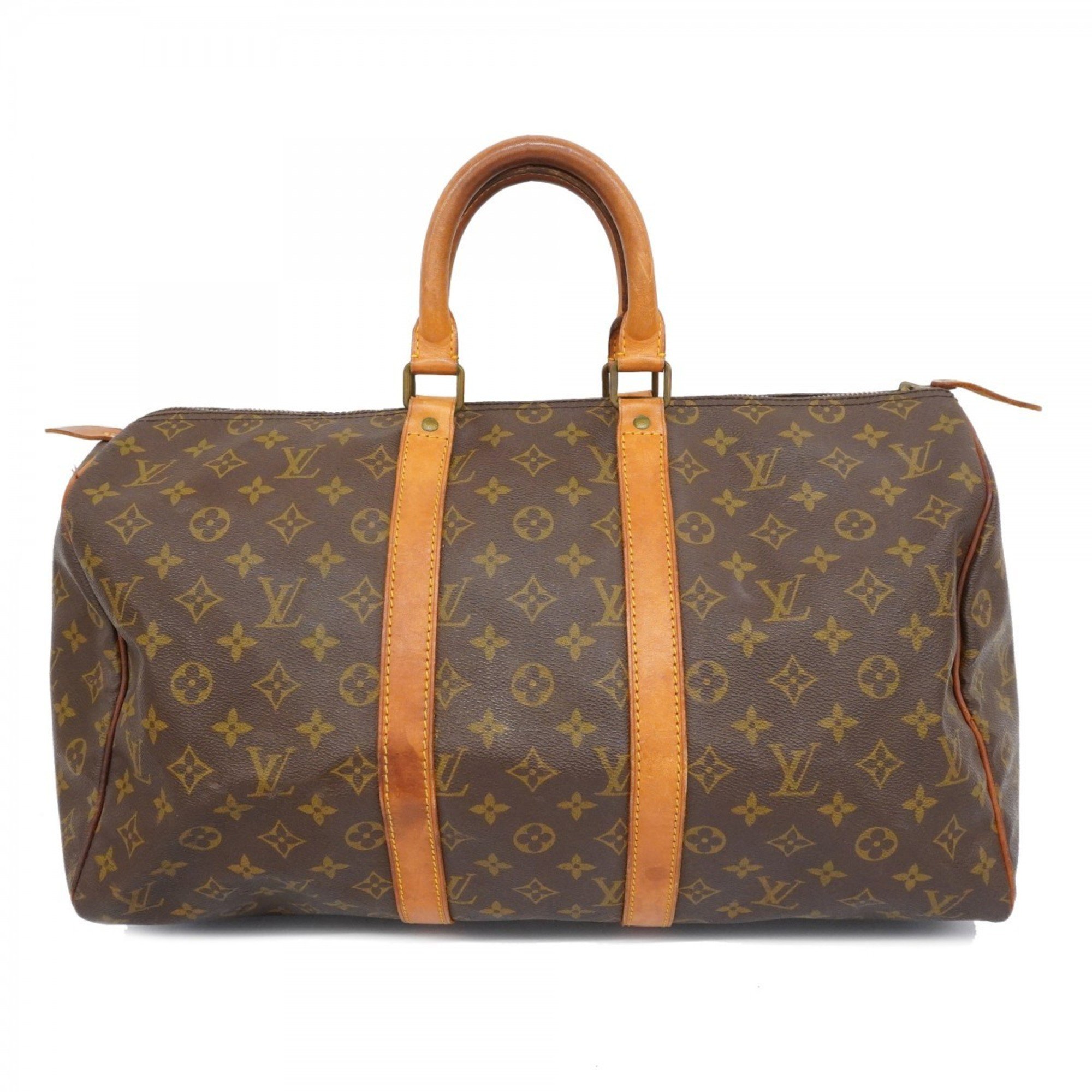 Louis Vuitton Boston Bag Monogram Keepall 45 M41428 Brown Men's Women's