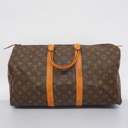 Louis Vuitton Boston Bag Monogram Keepall 45 M41428 Brown Men's Women's