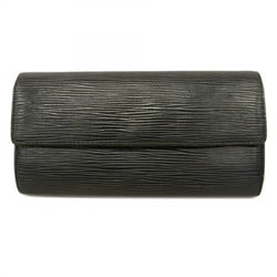 Louis Vuitton Long Wallet Epi Portefeuille Sarah M63742 Noir Ladies