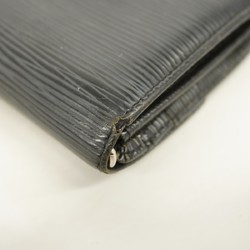 Louis Vuitton Long Wallet Epi Portefeuille Sarah M63742 Noir Ladies