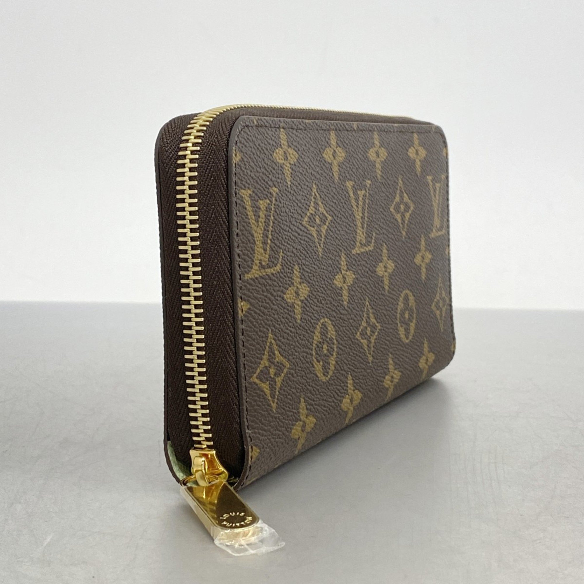 Louis Vuitton Long Wallet Monogram Zippy M83218 Brown Matcha Limited Edition Women's