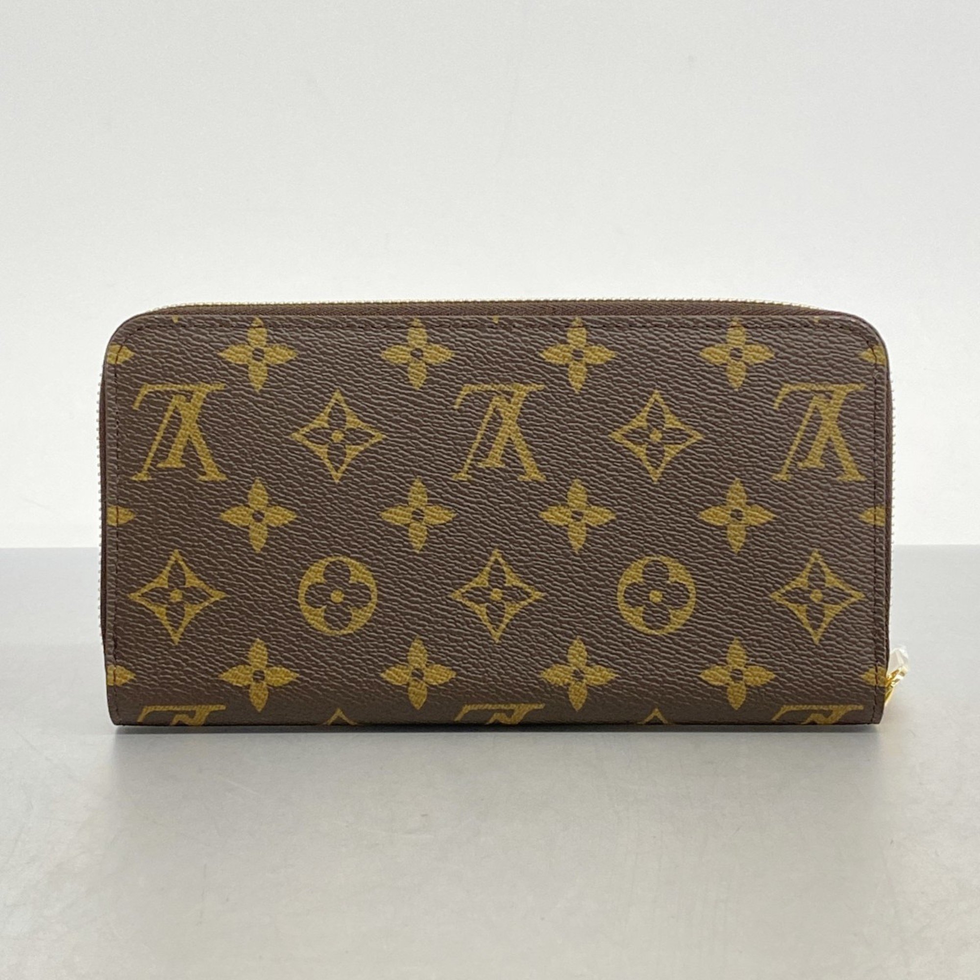 Louis Vuitton Long Wallet Monogram Zippy M83218 Brown Matcha Limited Edition Women's