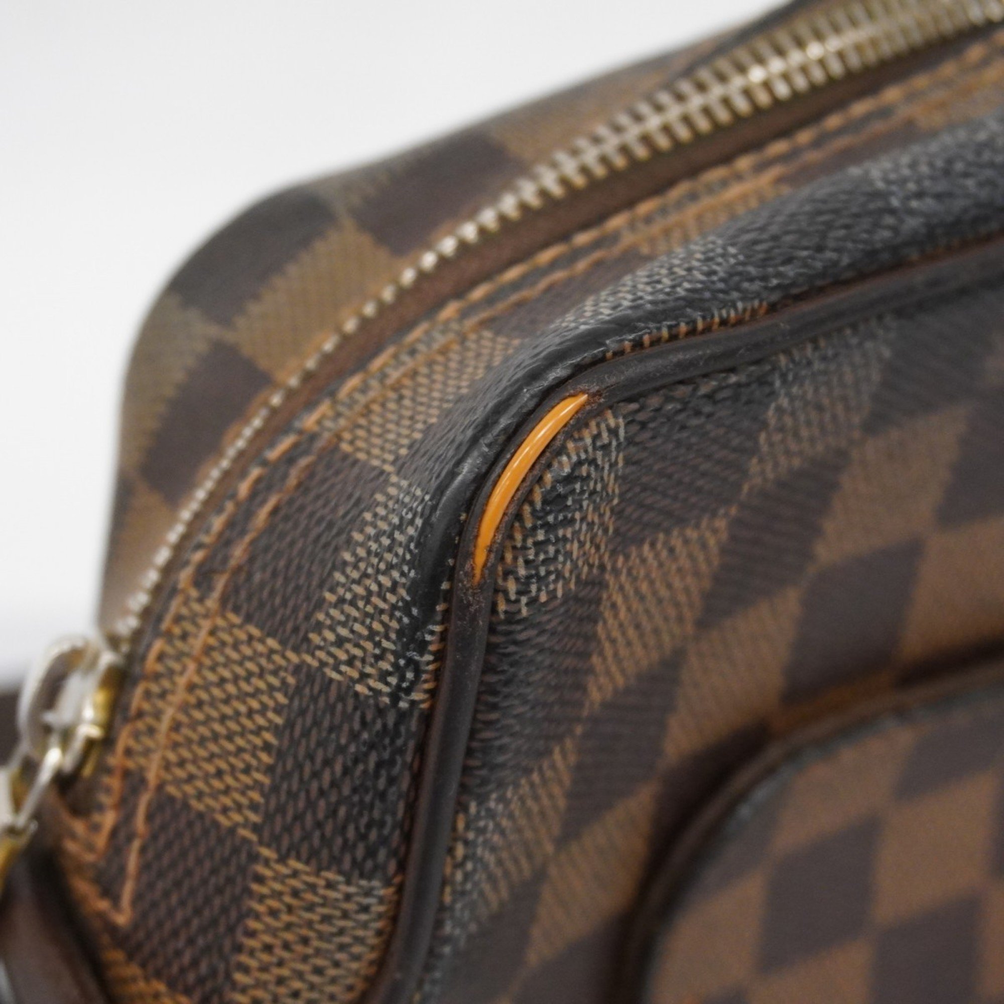 Louis Vuitton Shoulder Bag Damier Olaf PM N41442 Brown Women's