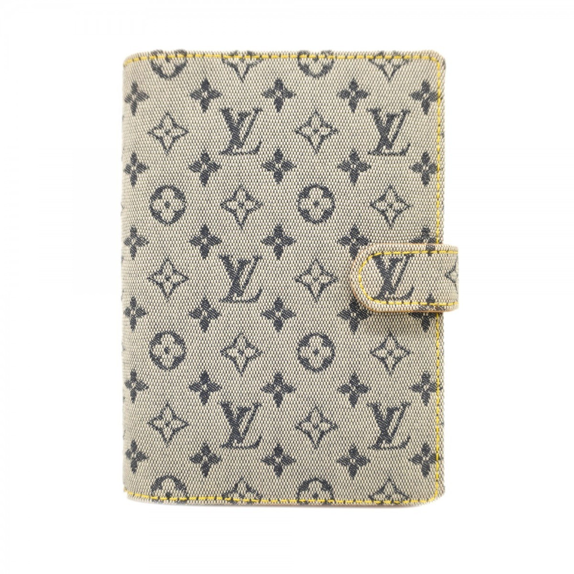 Louis Vuitton Notebook Cover Monogram Agenda PM R20910 Blue Ladies