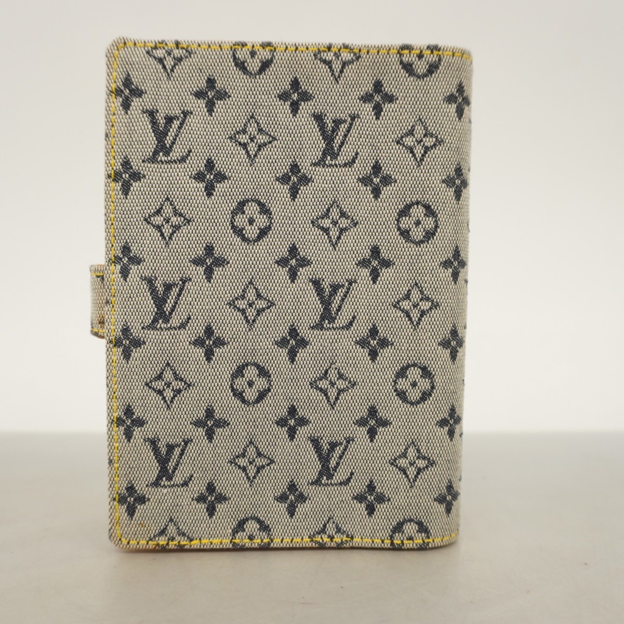 Louis Vuitton Notebook Cover Monogram Agenda PM R20910 Blue Ladies