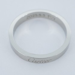 Cartier Ring Engraved Pt950 Platinum Size 14 Men's