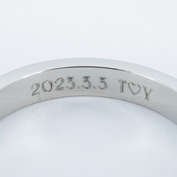 Cartier Ring Engraved Pt950 Platinum Size 14 Men's