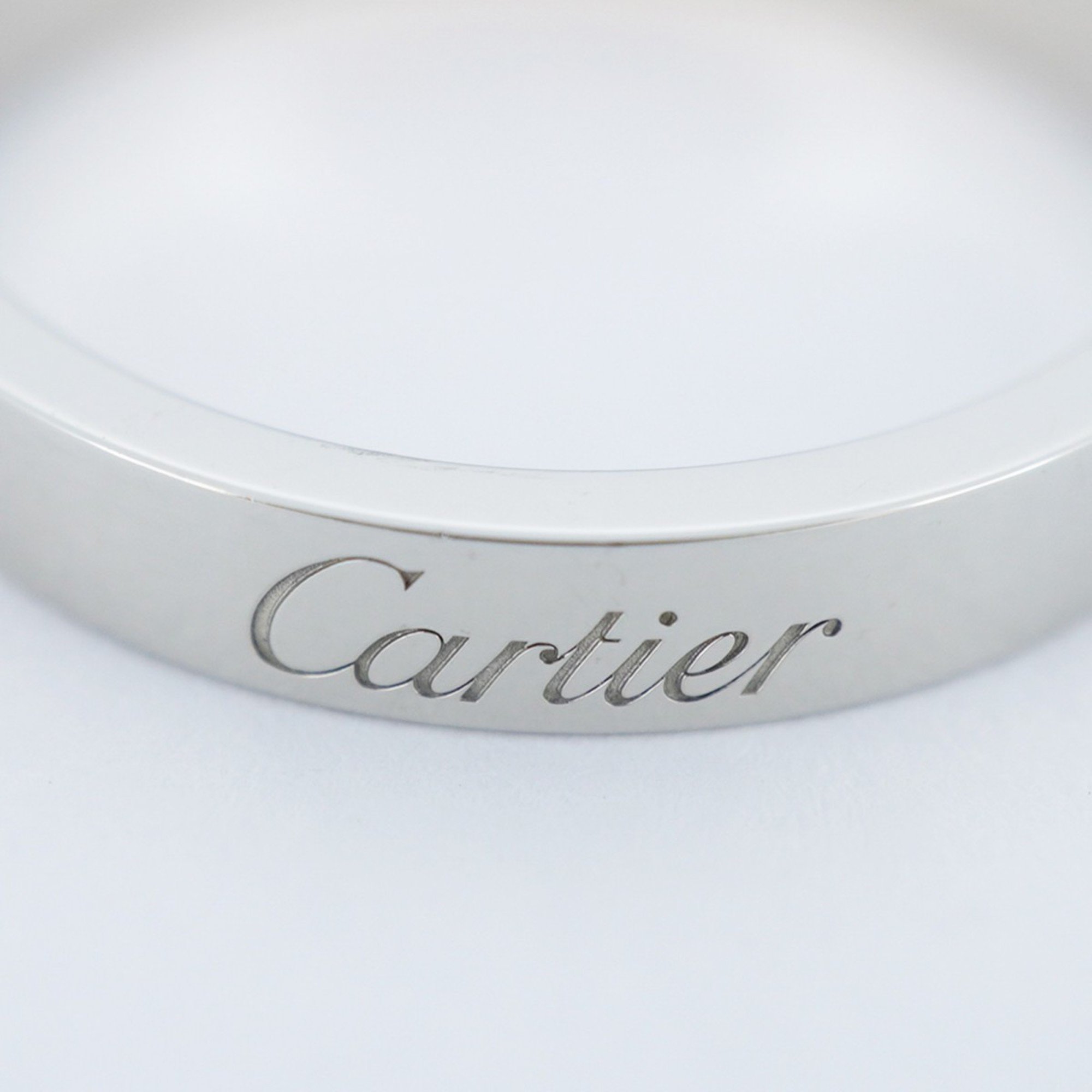 Cartier Ring Engraved Pt950 Platinum Size 14 Men's