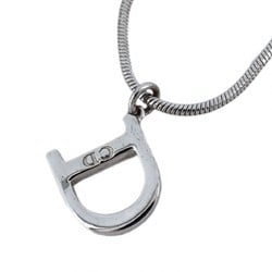 Christian Dior Necklace D Metal Silver Ladies