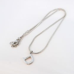 Christian Dior Necklace D Metal Silver Ladies