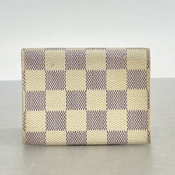 Louis Vuitton Business Card Holder Damier Azur Envelope Carte de Visite N61746 White Men's Women's