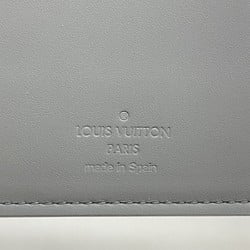 Louis Vuitton Long Wallet Monogram Shadow Portefeuille Brazza M81335 Grey Men's