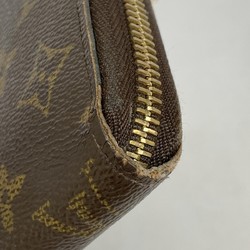 Louis Vuitton Long Wallet Monogram Zippy M42616 Brown Men's Women's