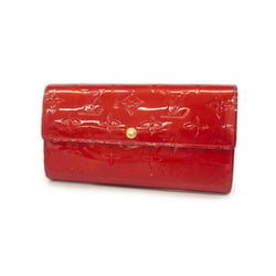 Louis Vuitton Long Wallet Vernis Portefeuille Sarah M93530 Pomme d'Amour Ladies