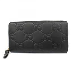 Gucci Long Wallet GG Leather 795176 Black Men's