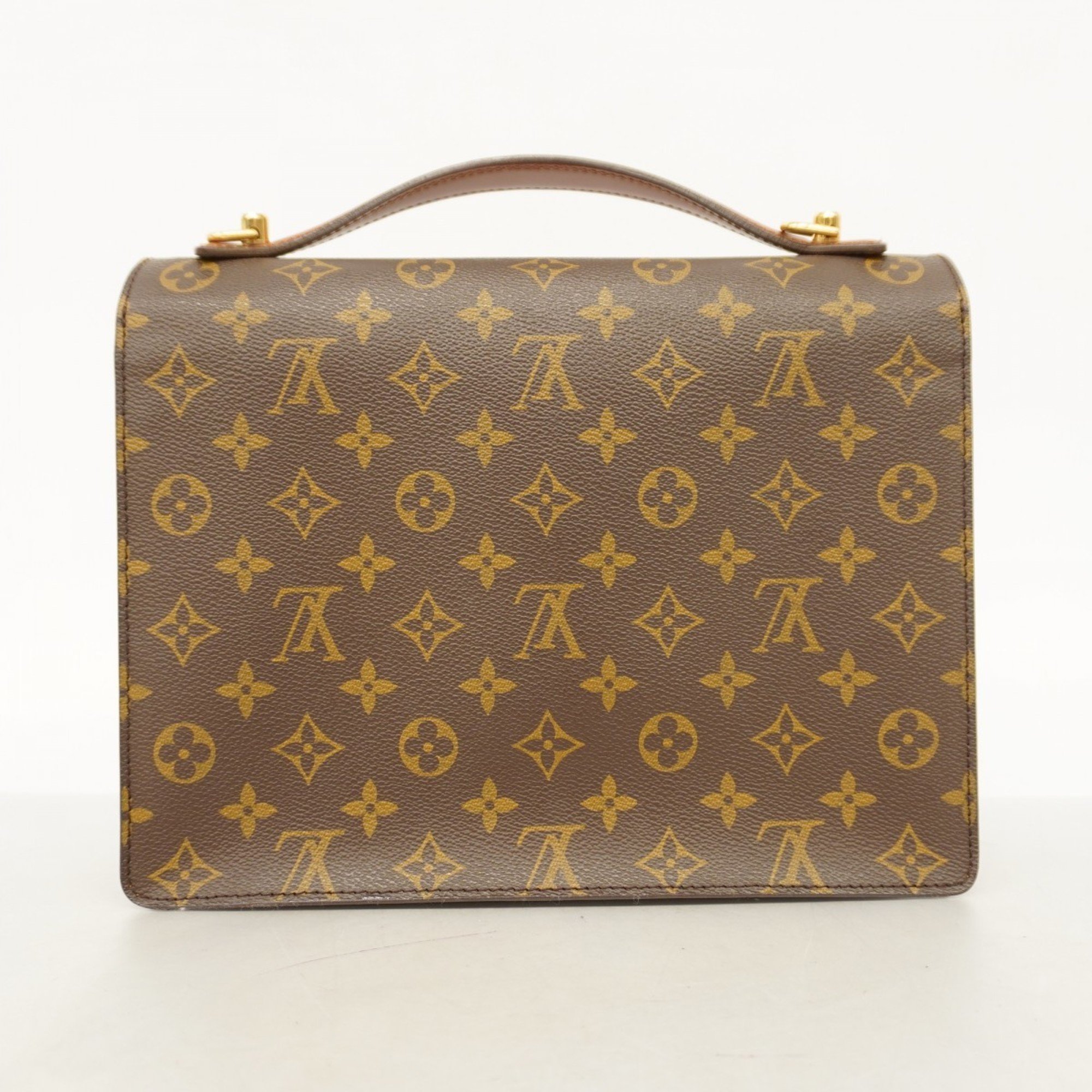 Louis Vuitton Shoulder Bag Monogram Monceau M51185 Brown Women's