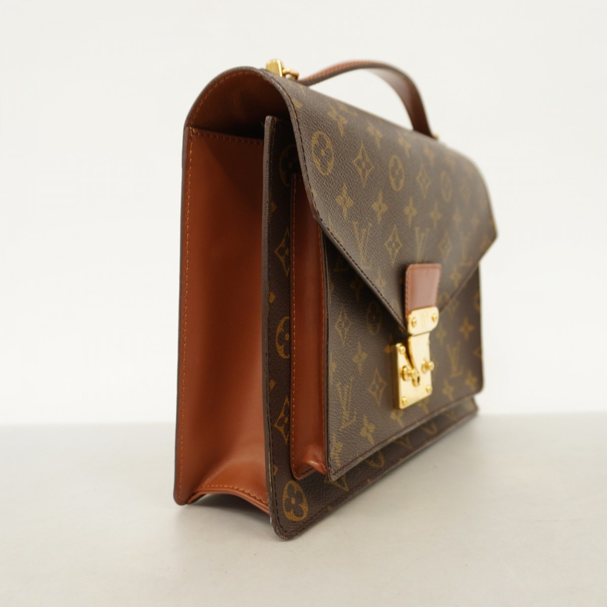 Louis Vuitton Shoulder Bag Monogram Monceau M51185 Brown Women's