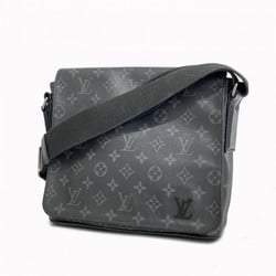 Louis Vuitton Shoulder Bag Monogram Eclipse District PMNV2 M45272 Black Grey Men's