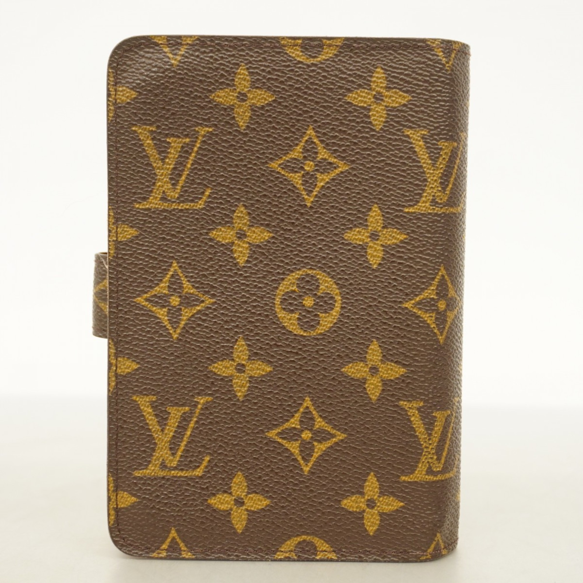 Louis Vuitton Wallet Monogram Porte Papier Zip M61207 Brown Women's