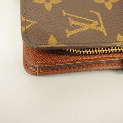 Louis Vuitton Wallet Monogram Porte Papier Zip M61207 Brown Women's